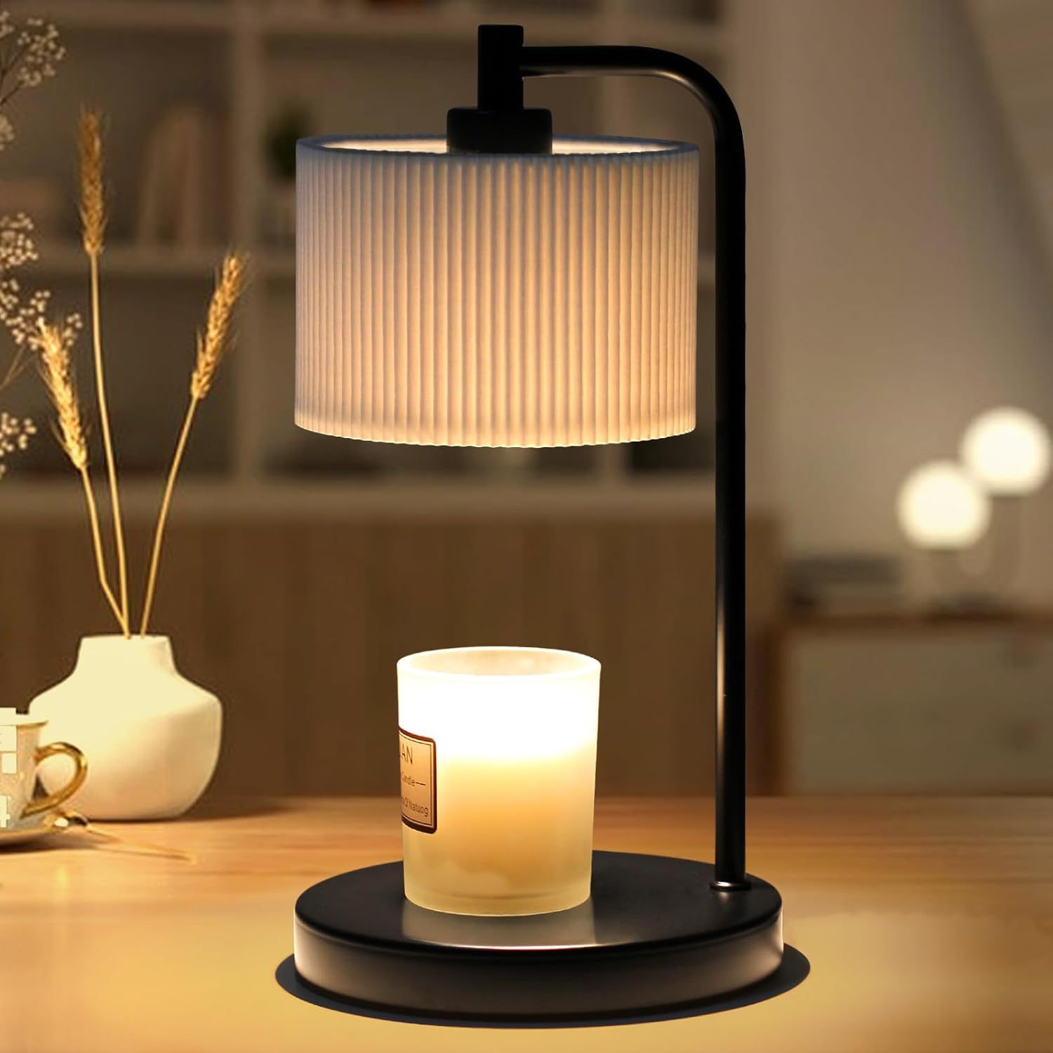 Dimmable LED Table Light with Dome Shade and Touch Control Modern Design for Aromatherapy Diffusers and Home Decor