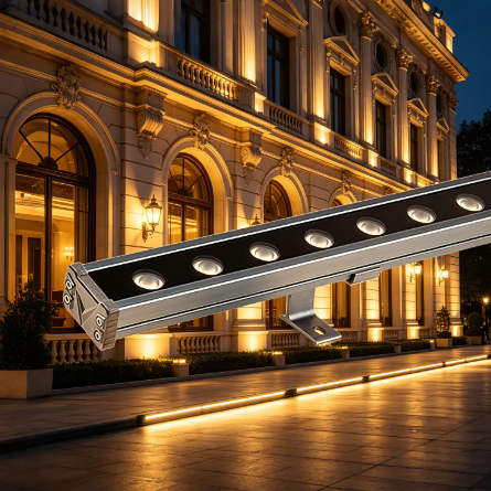 DMX512 LED Wall Washer Light IP65 Aluminum Linear Landscape Lighting Architectural Facade Bridge Modern Building Facade Lighting