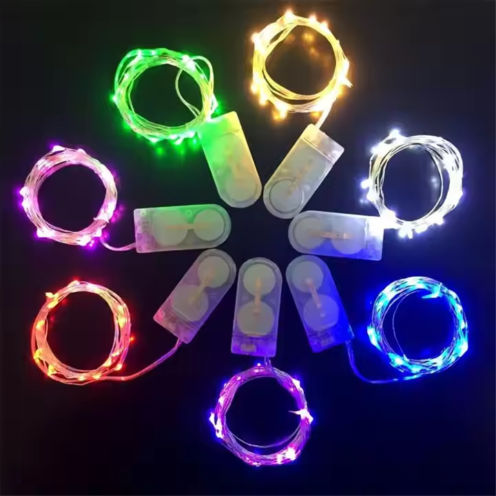 Fairy String Lights Battery Operated IP44 Rated 1M 2M 3M Flexible Copper Wire Christmas Lights for Party