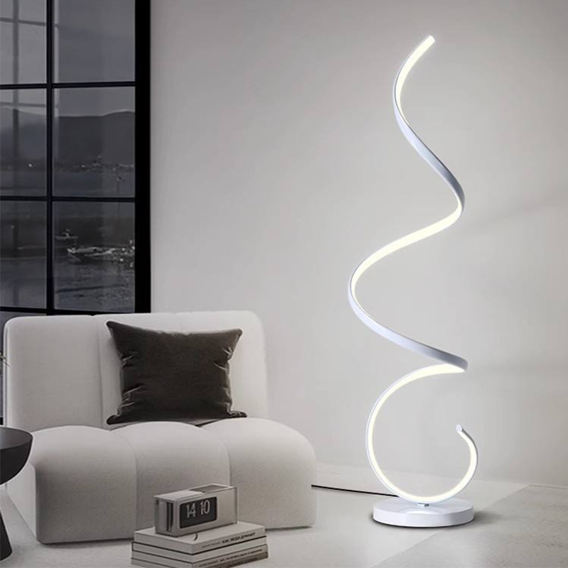 Corner Nordic Contemporary Creative Arc Smart Minimalist Hotel Living Room RGB Dance Floor Light Standing Led Modern Floor Lamp