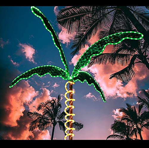 4.5FT Palm Tree Christmas Lights Outdoor Camping Garden Party Rope Lighted Decoration 4.5FT Led Palm Tree Lights