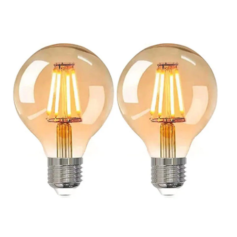 LED Dimmable Filament Bulb G45 Glof Ball Lamp E27 Filament Bulbs 4W LED Color Outdoor Bulb for Decorative Lighting in The Hospitality Industry