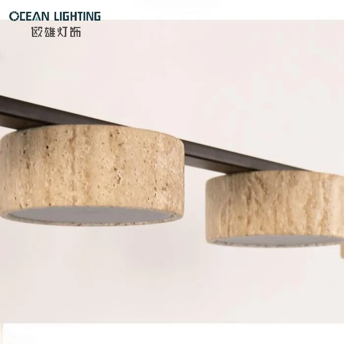 Modern Creative Home Yellow Cave Stone Wabi Sabi Decorative Chandelier Indoor Decor Pendant Lighting