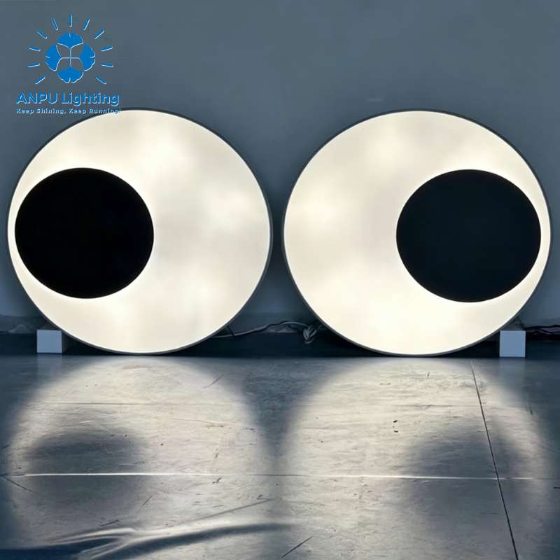 ANPU Modern Eye Shaped LED Decorative Lamp Creative Home Bedroom Living Room Art Deco Motif Light Fixture