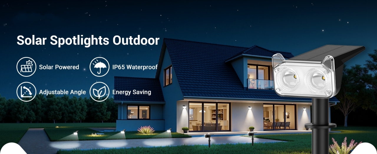 Solar Spot Lights Outdoor Presentation 1