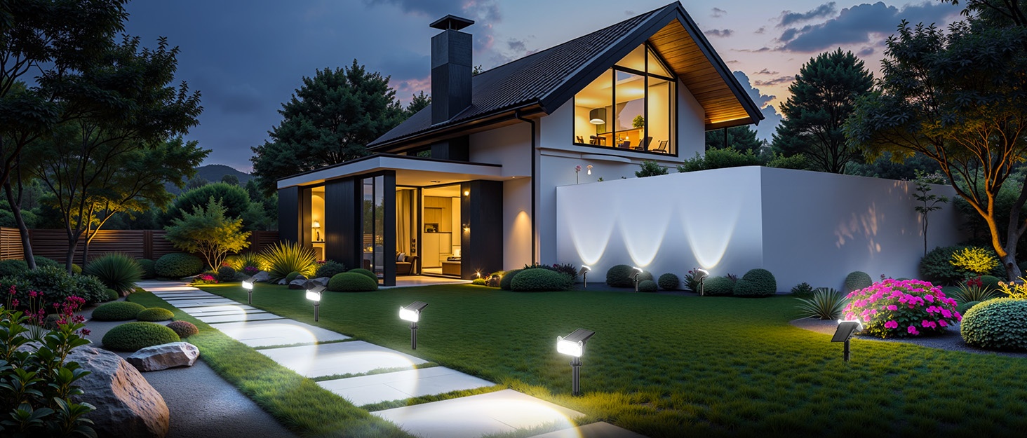 Solar Spot Lights Outdoor Presentation 11
