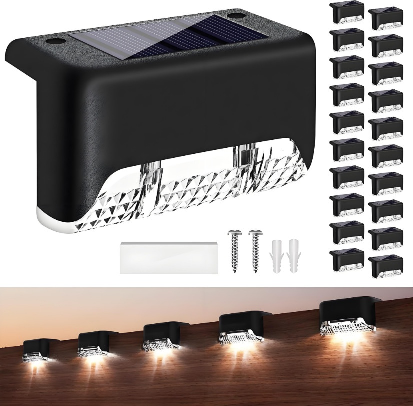 Ladder Lights Solar Outdoor Garden Illumination IP44 Waterproof CE Certified Inductive Control Auto Dark Bright Mood Pastoral