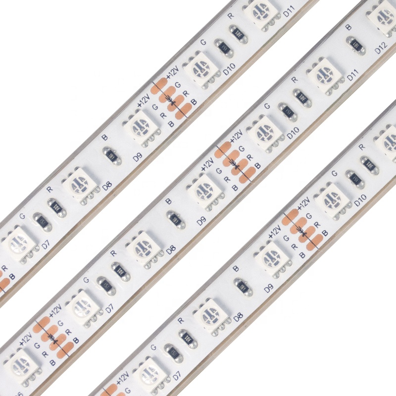 Hot Sale Dream Color Home Decoration Mood Flexible Ribbon Led Strip Light 5 Meter SMD 5050 Rgb Multi-colors Strip Lights