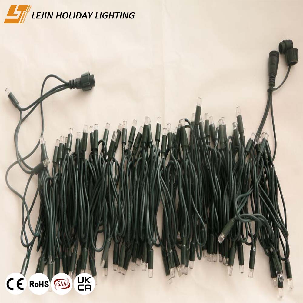 Factory Customization IP65 Waterproof Christmas Warm White Rubber String Light for Decoration Light