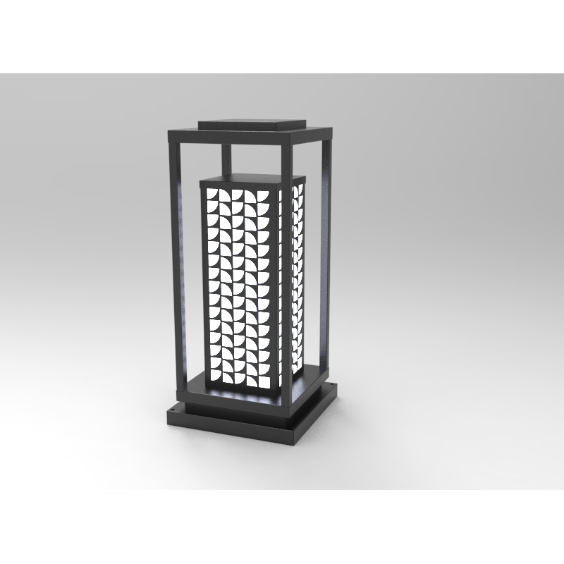 DNT.001.12 Premium LED Garden Light Warm White Landscape Lamp Solar Power Aluminum Body 3000K Color for Theme Park Landscape