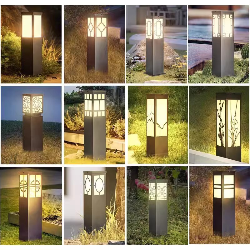 Waterproof Outdoor LED Garden Lamp with Aluminum Body LED Lawn Pillar Lights for Park Villa &amp; Road Landscape Lighting