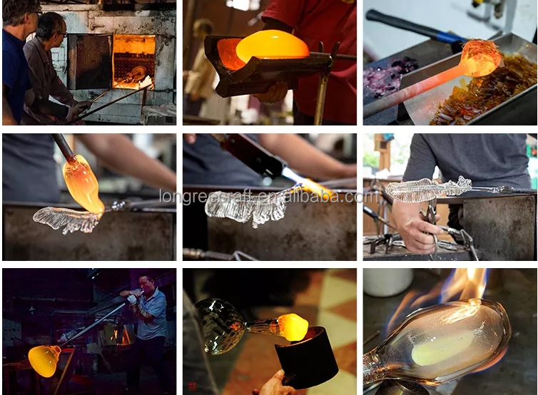 Glass Blowing Process Step 1