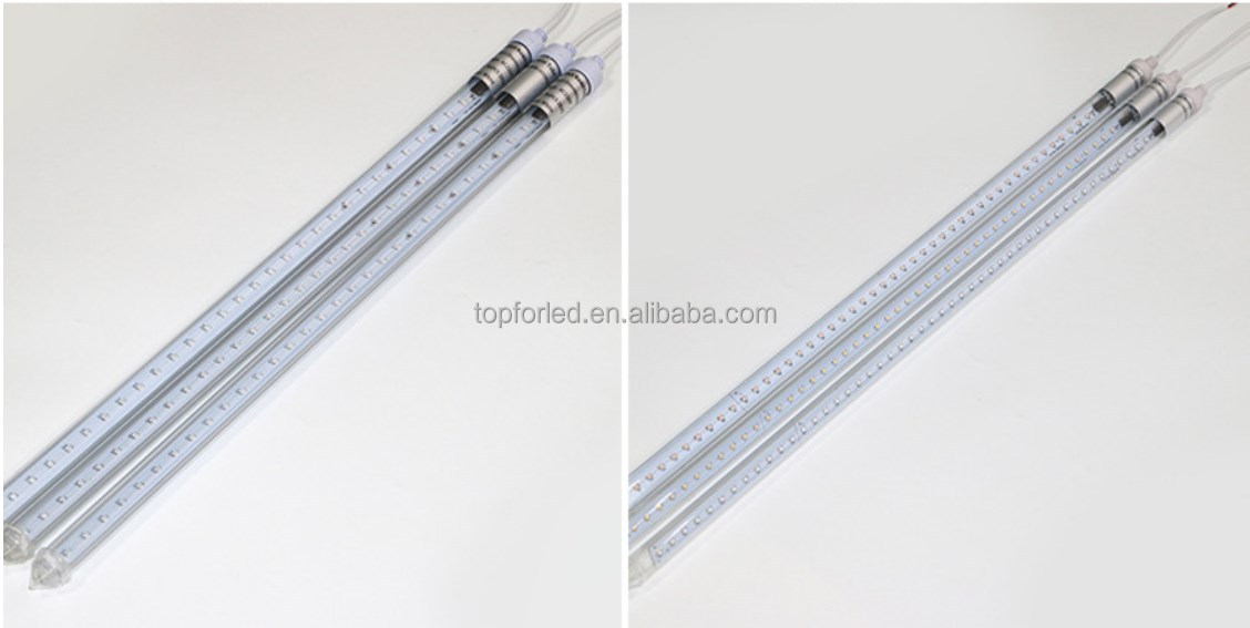 Outdoor Decoration Festival Atmosphere 220v 60cm Falling Star LED Christmas Tube Lights With T Connectors