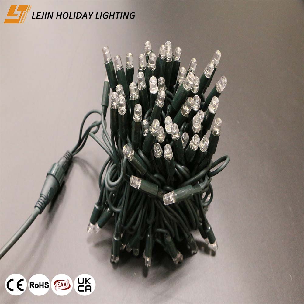 Factory Customization IP65 Waterproof Christmas Warm White Rubber String Light for Decoration Light