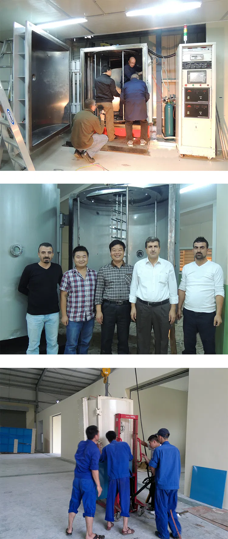 Installation in the customer's factory
