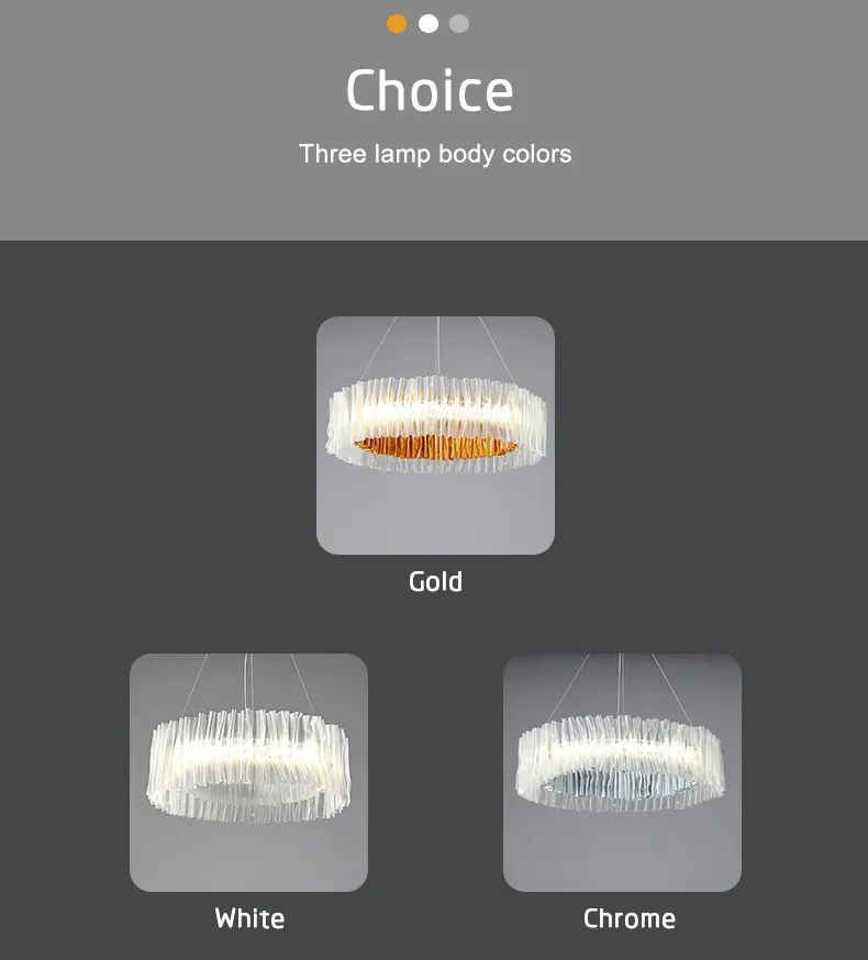 Modern Luxury Nordic Vintage Decorative LED Chandelier