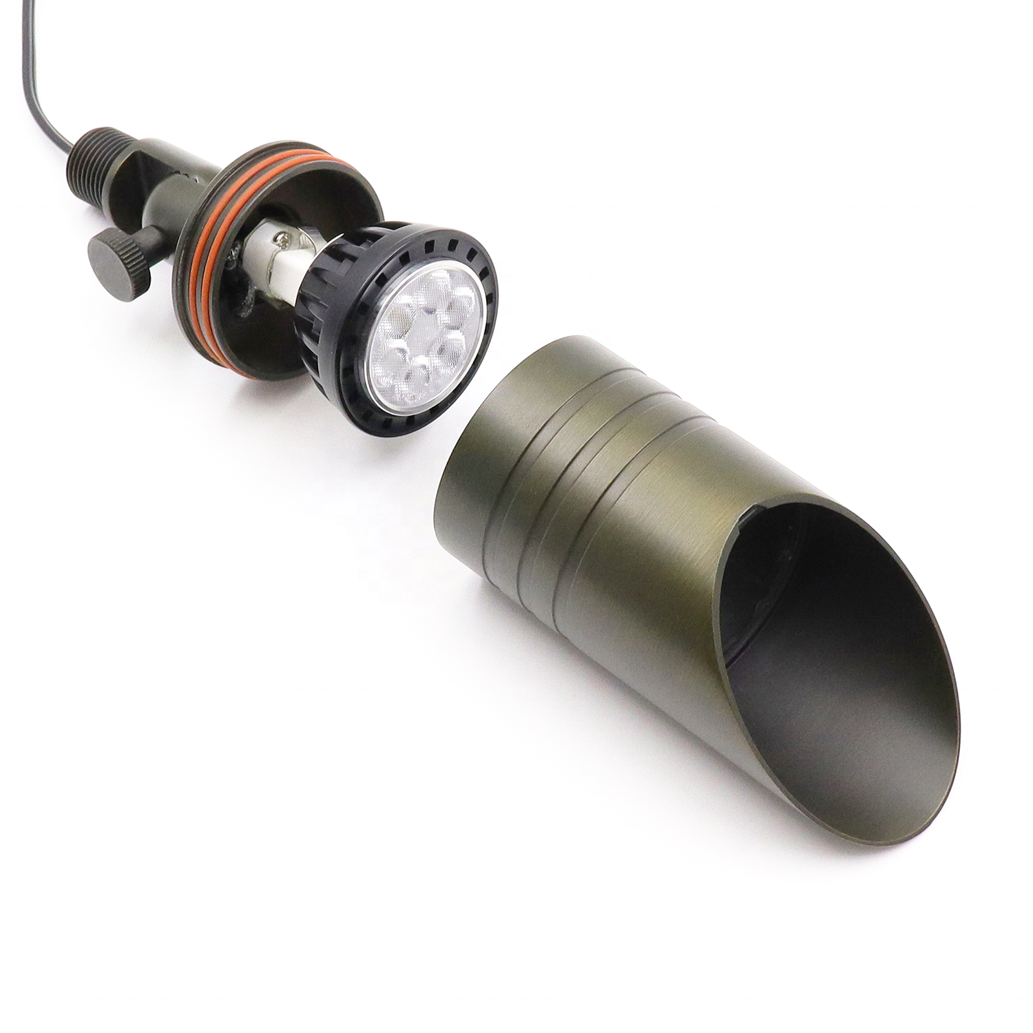 Bronze Casting Outdoor Low Voltage Landscape up Garden Spot Lights IP65 LED Directional Landscaping Spotlight With Spike
