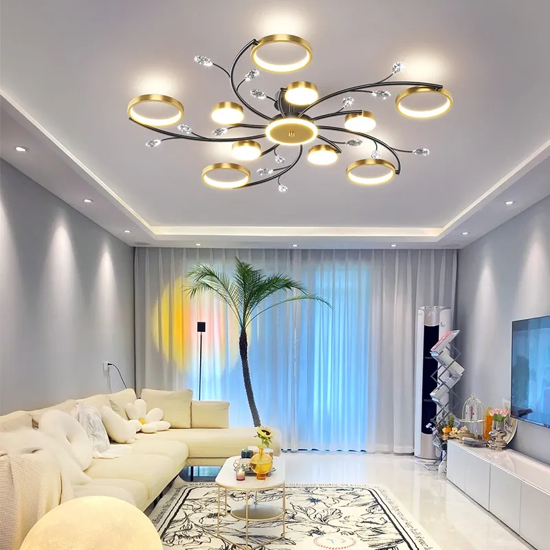 Decorative Ceiling Light Modern Vintage Round LED Ceiling Lamp