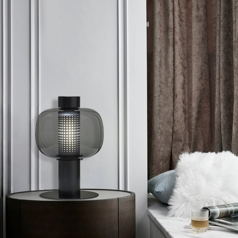 Vintage Style Desk Lamp Glass Crafts Nordic American Country Electric Decorative Modern Table Lamp (ZY-TB016)