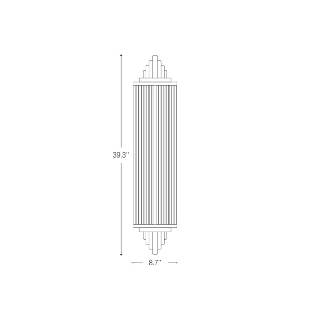 PM American Creative Glass Art Living Room Decorative Wall Lamp Villa Bedroom Luxury Modern Simple Ripple Crystal Wall Lighting