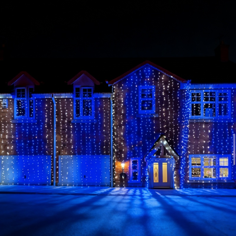 Decorative Lighting with Warm White LED Black Wire IP65 Rated