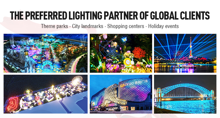 Outdoor event lighting layout
