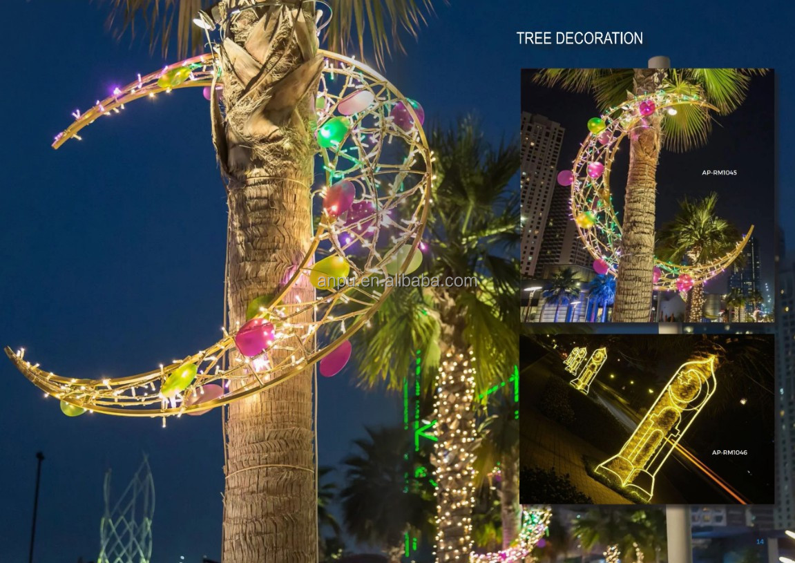 Ramadan Crescent Motif Light