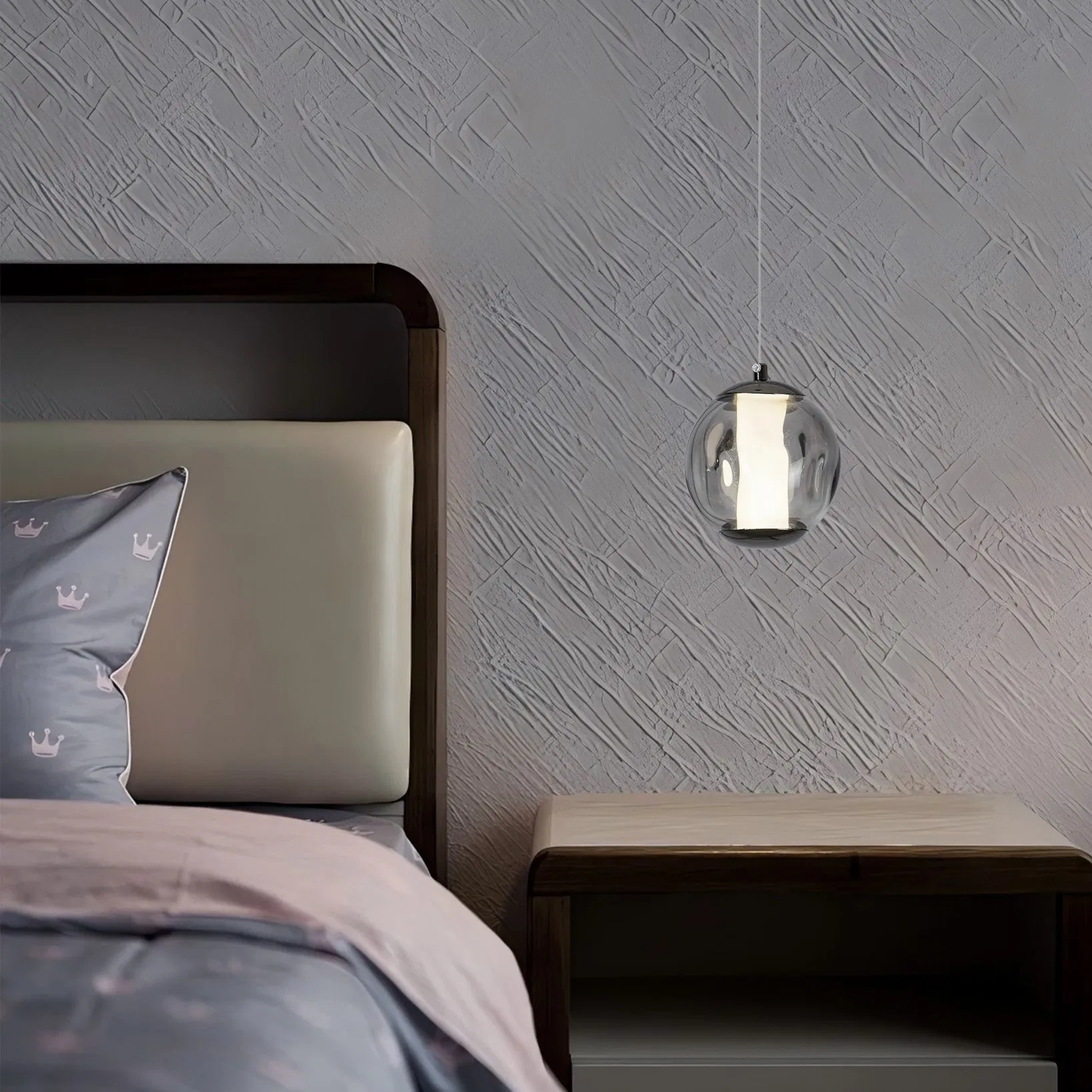 Simple Design Hotel Lobby &amp; Home Decor Indoor Modern Decorative Style LED Glass Shade Suspended Pendant Lighting