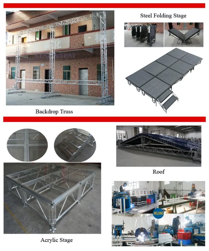 Portable Aluminum Truss Decorative Background Concert Truss System