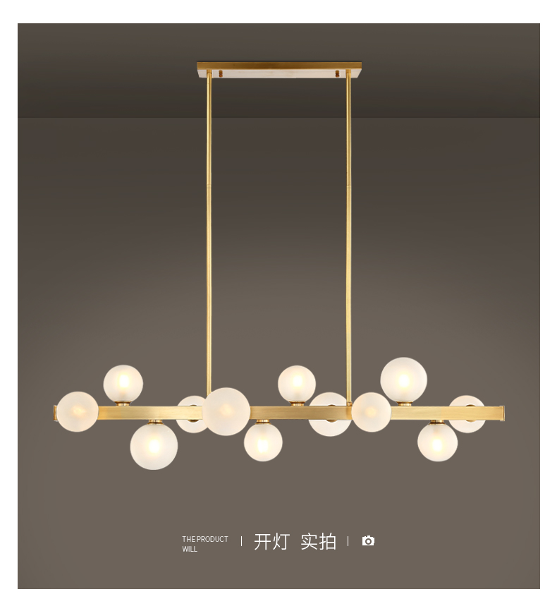 Wholesale Simple Design Home Decor Indoor Modern Decorative Style LED Glass Shade Suspended Pendant Lighting