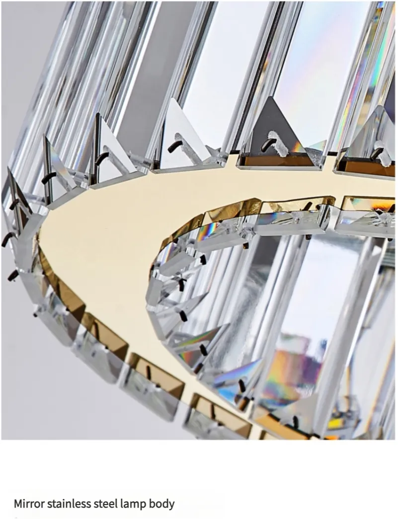 Luxury Gold Modern Crystal Big Chandelier LED Lighting for Bed Room Kitchen Hotel Indoor Decorative Pendant Lamp (ZY-QS-0058)