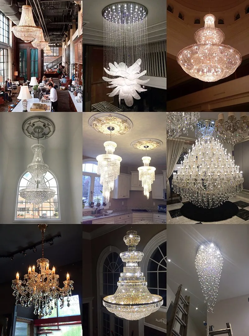 Customizable Wedding Props Chandelier Decorative Room Luxury Chandelier Hotel Villa Home Use Pendant Lighting