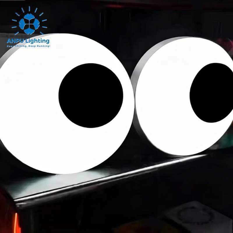 ANPU Modern Eye Shaped LED Decorative Lamp Creative Home Bedroom Living Room Art Deco Motif Light Fixture
