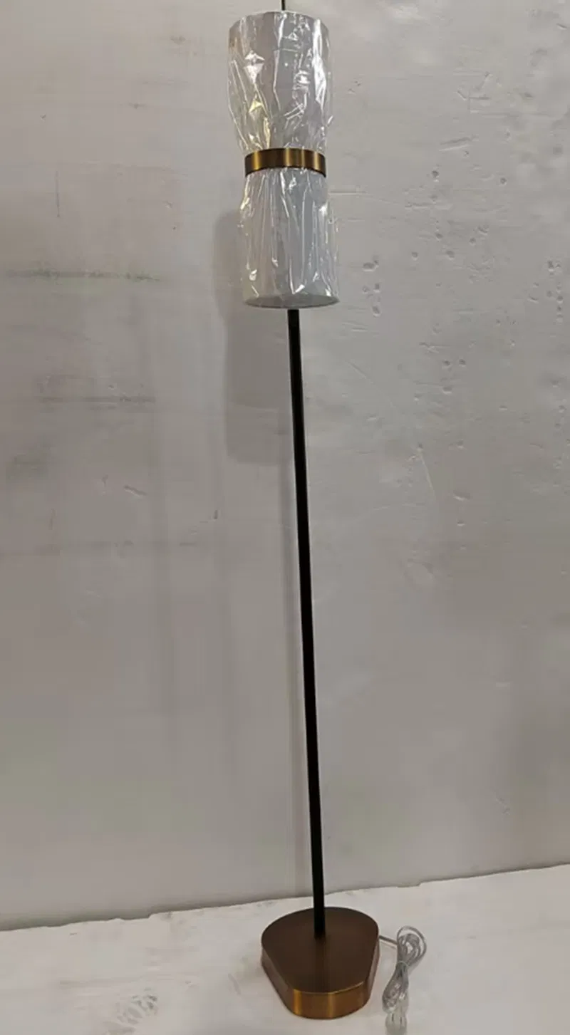 Customized Handmade up and Down Light Torchiere Metal Indoor Decorative Floor Lamp Fabric Lights Hospitality Lights