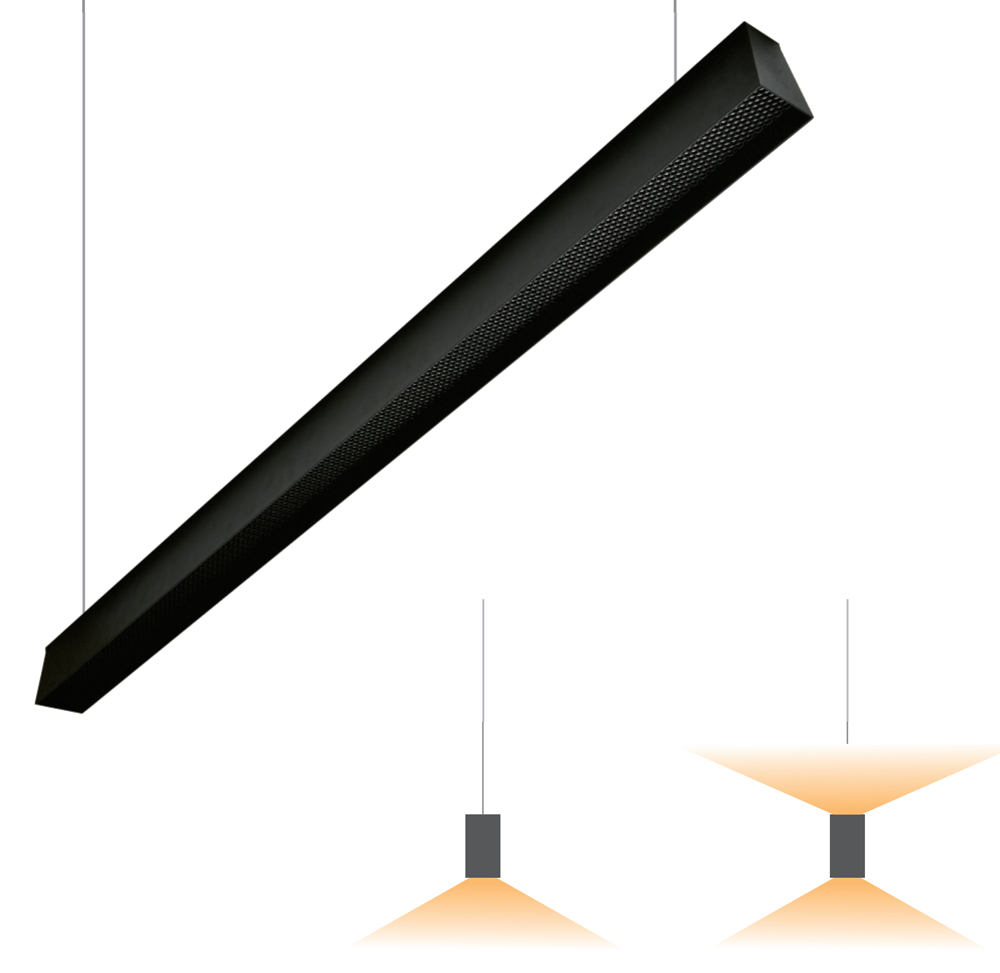 Suspended LED Pendant Linear Light for Library