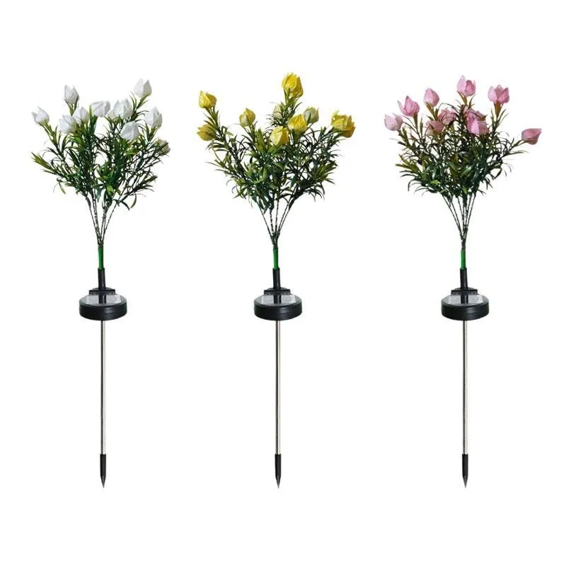 Solar Gardenia Simulated Flower Lights