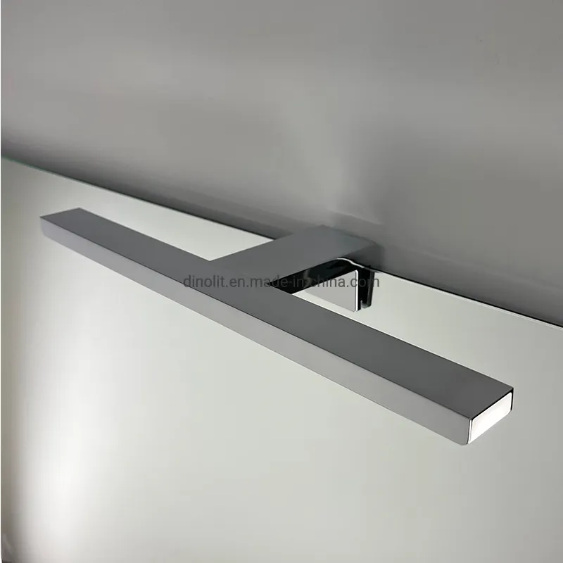 Modern 40cm 6W Bath Home/Hotel Decor Washroom Professional Decorative Luxury Chrome Aluminum LED Front Mirror Lighting with CE RoHS IP44
