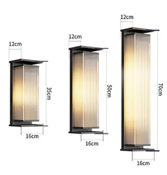 Outdoor Waterproof Solar Wall Light Villa Courtyard Entrance Porch Light IP65 Exterior Wall Courtyard Lighting