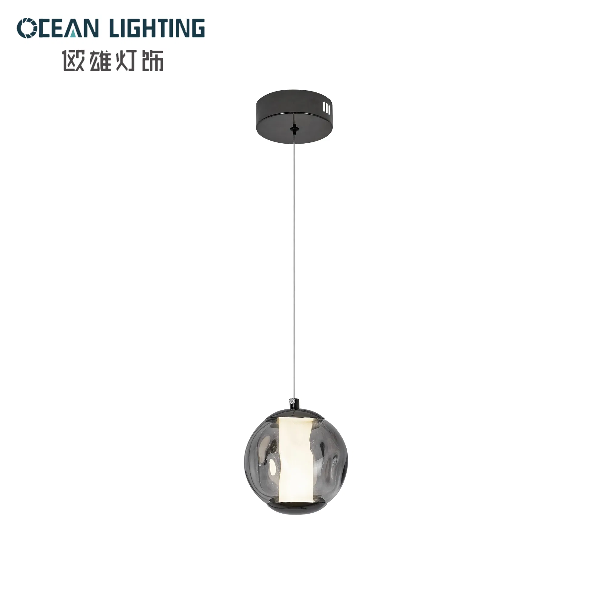Simple Design Hotel Lobby &amp; Home Decor Indoor Modern Decorative Style LED Glass Shade Suspended Pendant Lighting