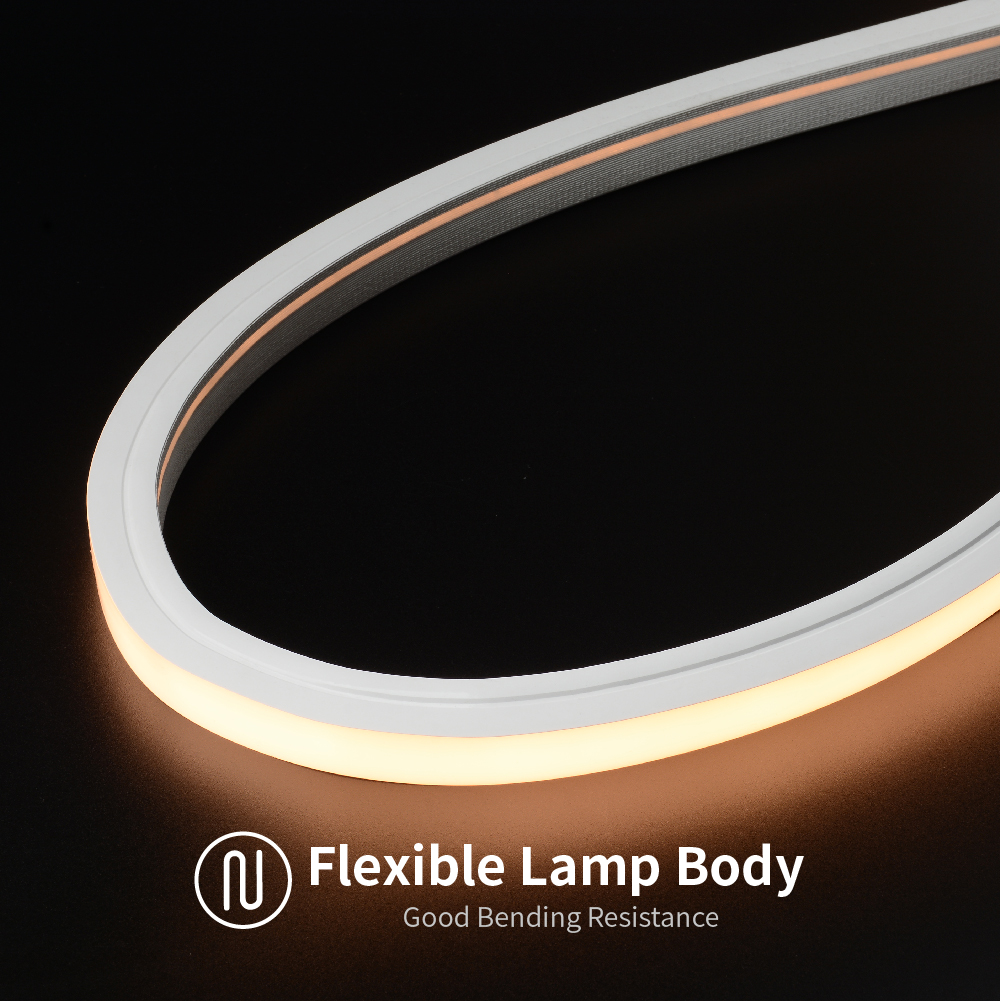 SHINESKY IP67 Waterproof Outdoor 3D Free Bending 1615 Silicone Flexible LED Neon Strip for Architecture