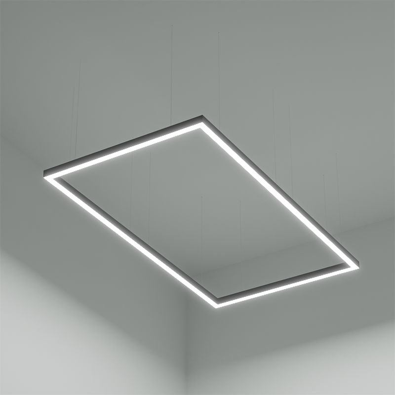 Architectural Linear Decorative Design Pendant Square Office Light Cross Any Shape Diy for Garage Gym Ceiling Lights