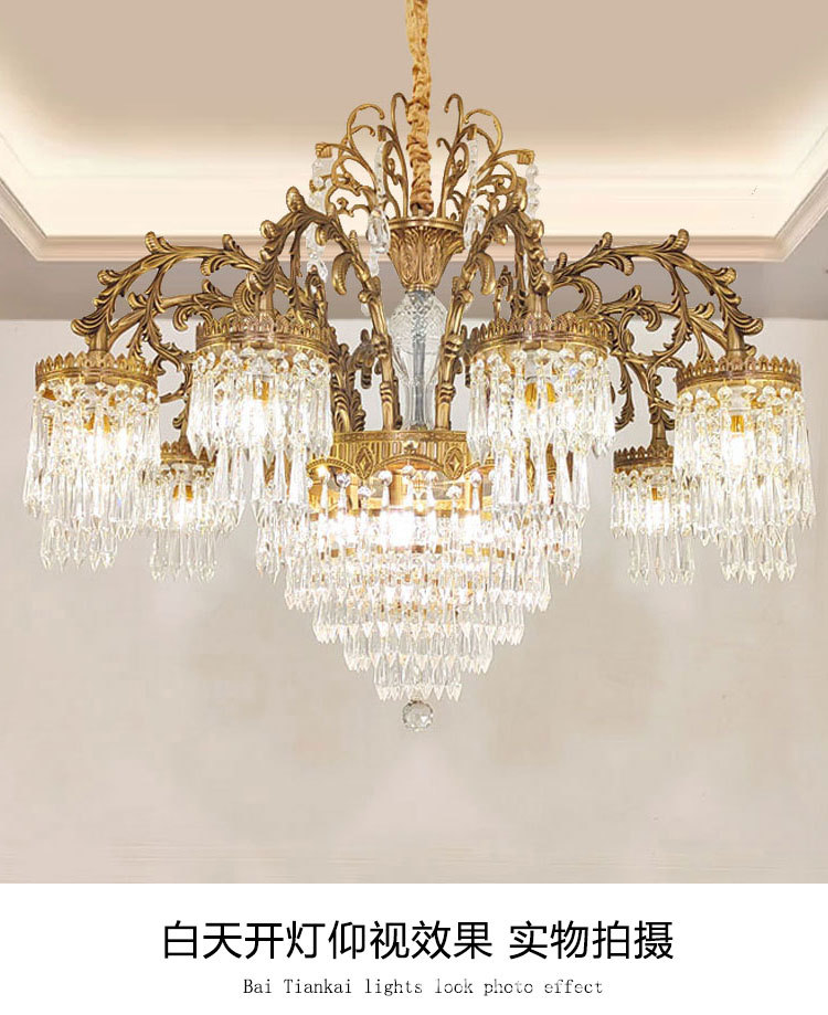 Customizable Wedding Props Chandelier Decorative Room Luxury Chandelier Hotel Villa Home Use Pendant Lighting
