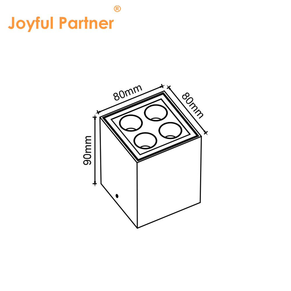 Direct Sales Wholesale Price IP65 Waterproof Aluminum SMD LED Dimmable Warm White Garden Lighting Decorative Lamp Outdoor Small