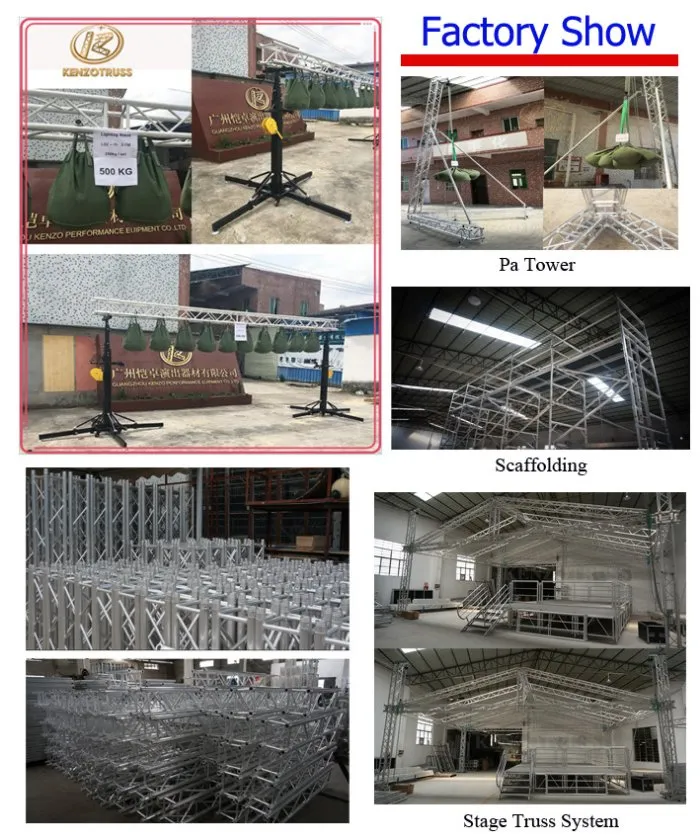 Portable Aluminum Truss Decorative Background Concert Truss System