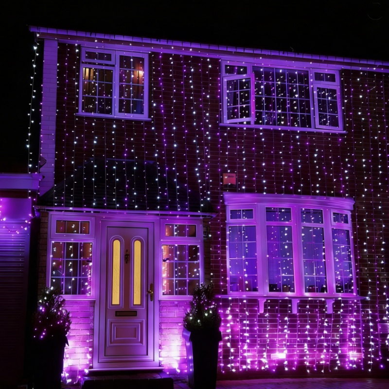Decorative Lighting with Warm White LED Black Wire IP65 Rated