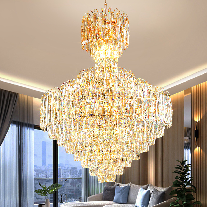 Luxury Crystal Chandelier Living Room Bedroom Decorative K9 LED Ceiling Pendant Lighting