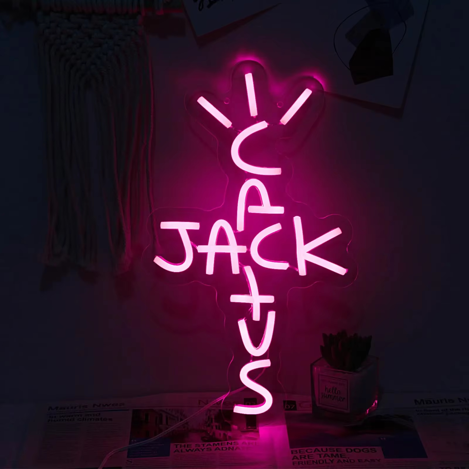 Custom Large LED Neon Lights Acrylic Landscape Wall Decor for Wedding Birthday Party Bedroom Bar Shop Name Logo