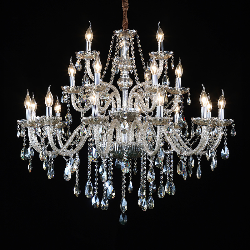 New Arrival Crystal Chandelier Home Decorative Vintage LED Lighting with European Nordic Style for Banquet Living Room Villa Lz8036