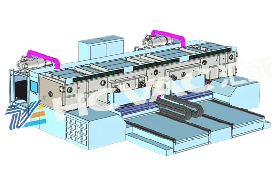 Web PVD Vacuum Coating System for Flexible Packing Paper Fabric Pet Film