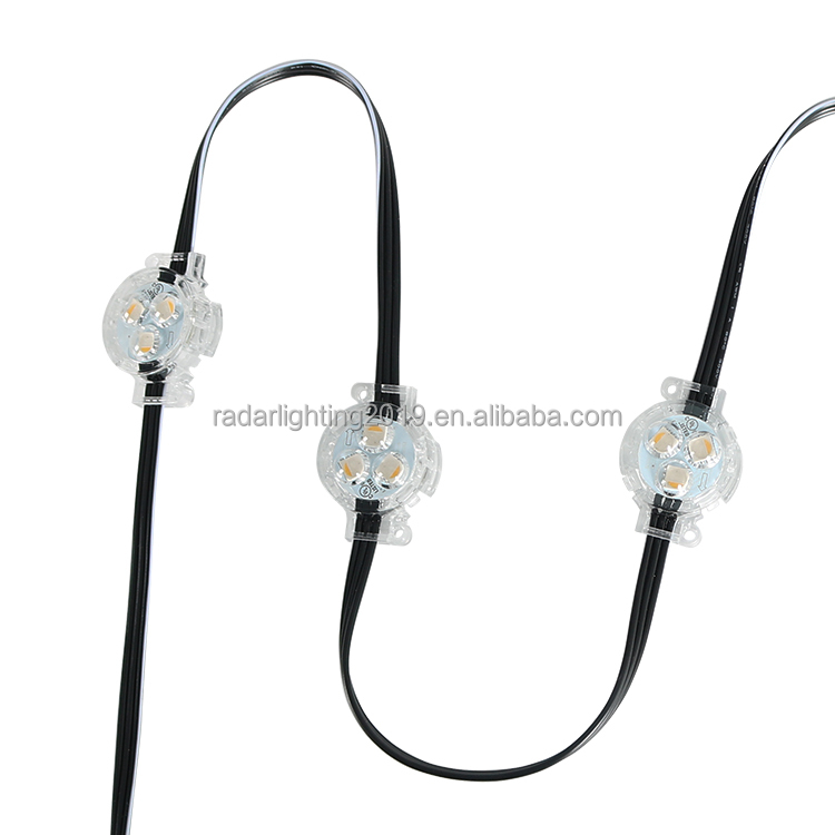 RGBW LED Outdoor Decorative Lighting Permanent Track Lighting Holiday House Decorating